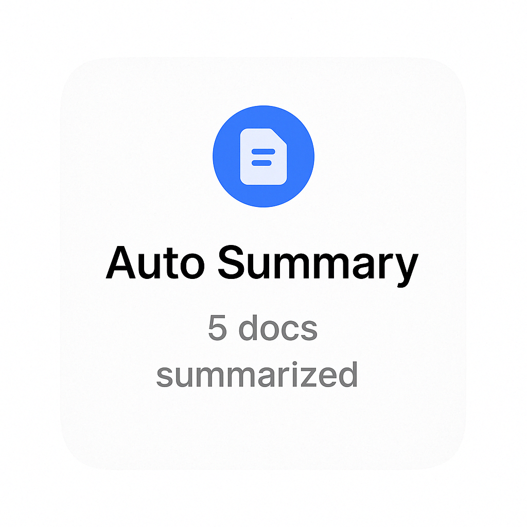 AI Summary UI